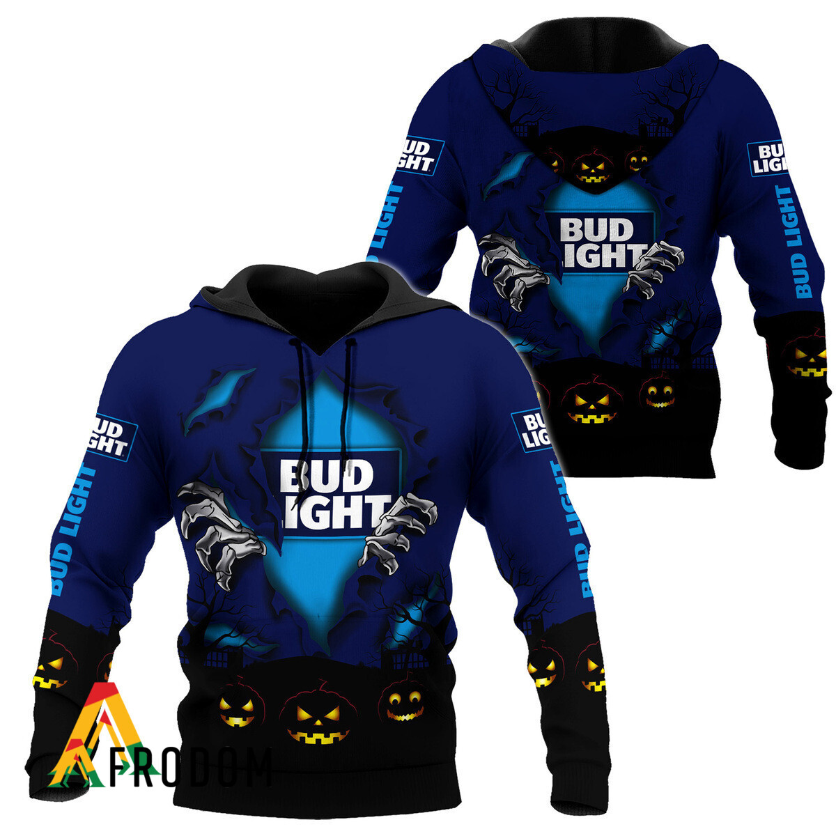 Scary Night Halloween Bud Light Hoodie HU