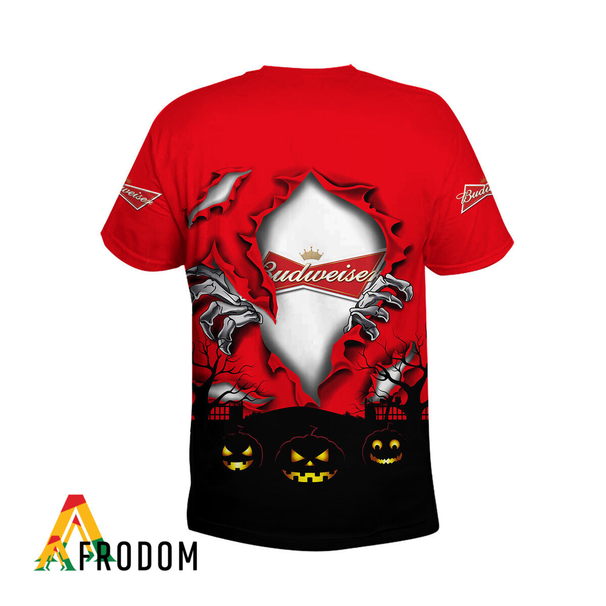 Scary Night Halloween Budweiser Beer T-Shirt & Sweatshirt HU