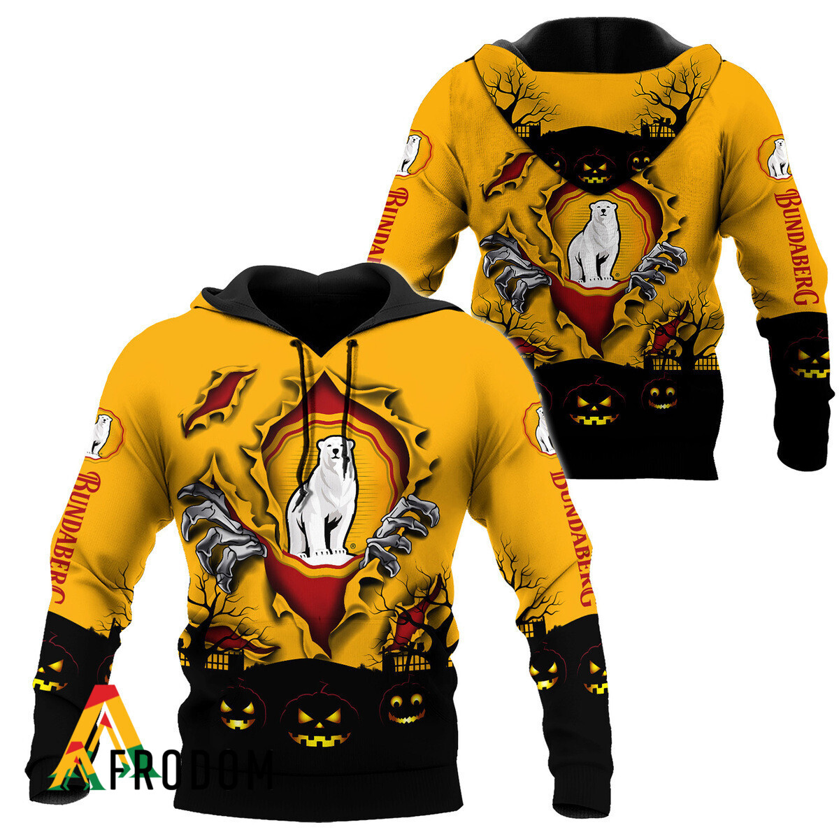 Scary Night Halloween Bundaberg Rum Hoodie HU