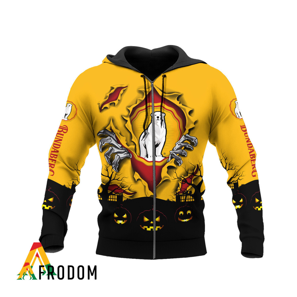 Scary Night Halloween Bundaberg Rum Hoodie HU