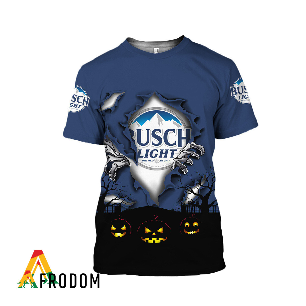 Scary Night Halloween Busch Light T-Shirt & Sweatshirt HU Scary Night Halloween Busch Light T-Shirt & Sweatshirt HU