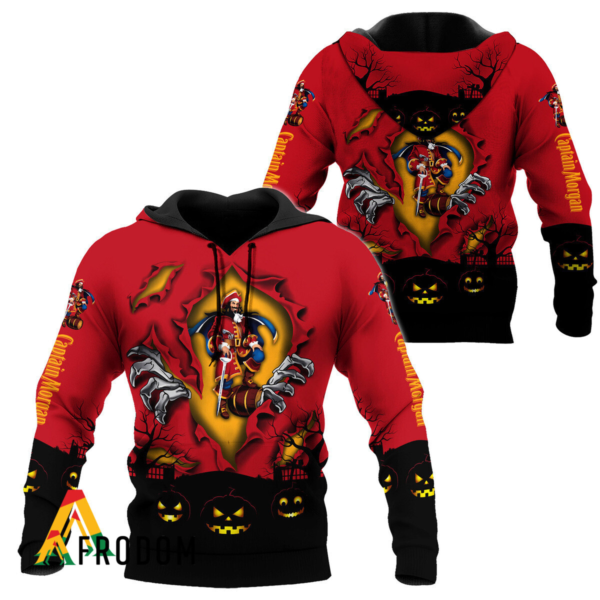 Scary Night Halloween Captain Morgan Hoodie HU