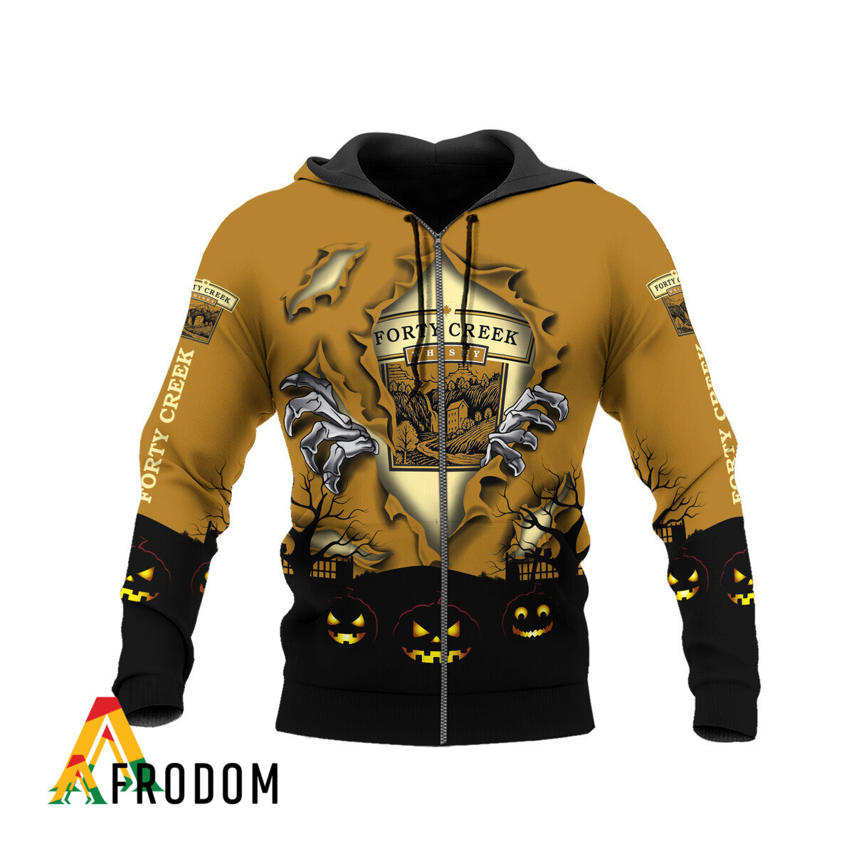 Scary Night Halloween Forty Creek Whisky Hoodie HU