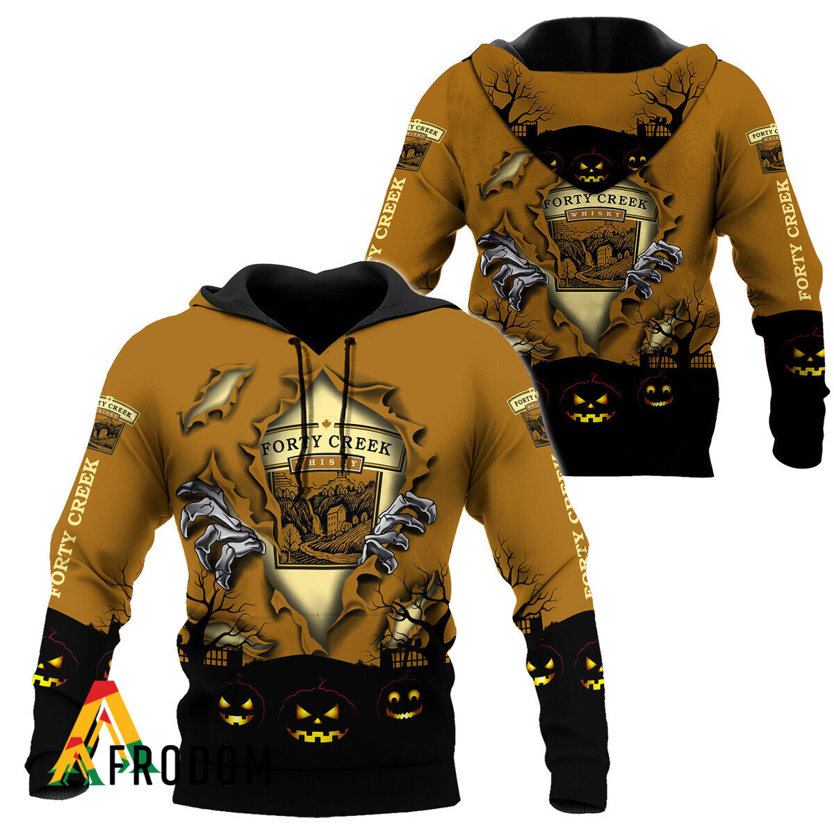 Scary Night Halloween Forty Creek Whisky Hoodie HU
