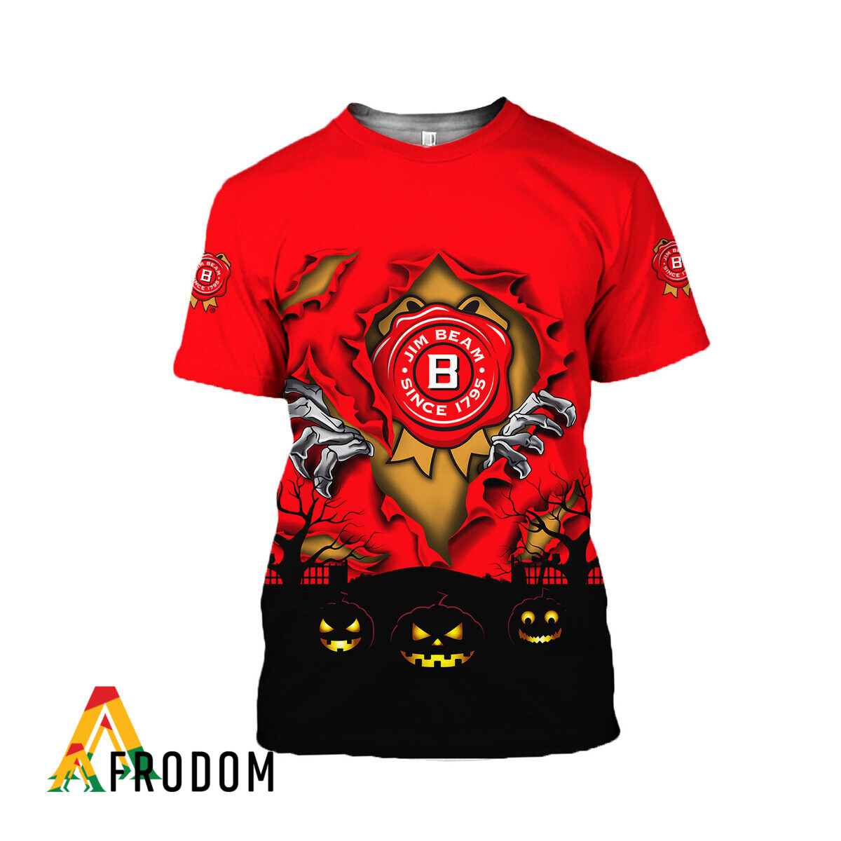 Scary Night Halloween Jim Beam T-Shirt & Sweatshirt HU Scary Night Halloween Jim Beam T-Shirt & Sweatshirt HU