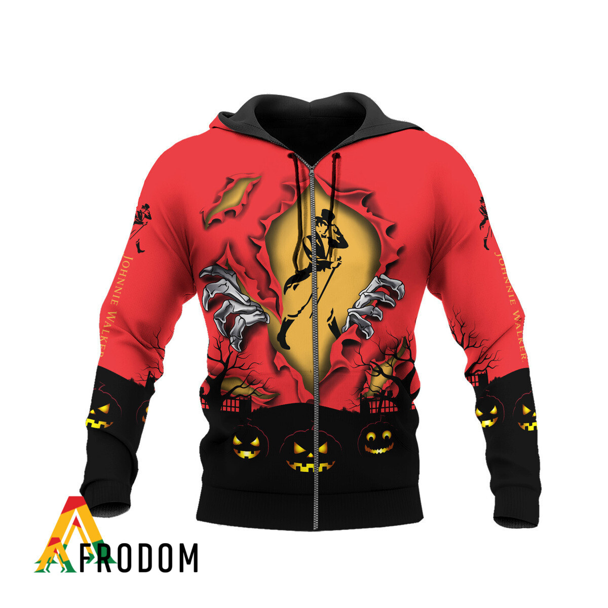 Scary Night Halloween Johnnie Walker Hoodie HU