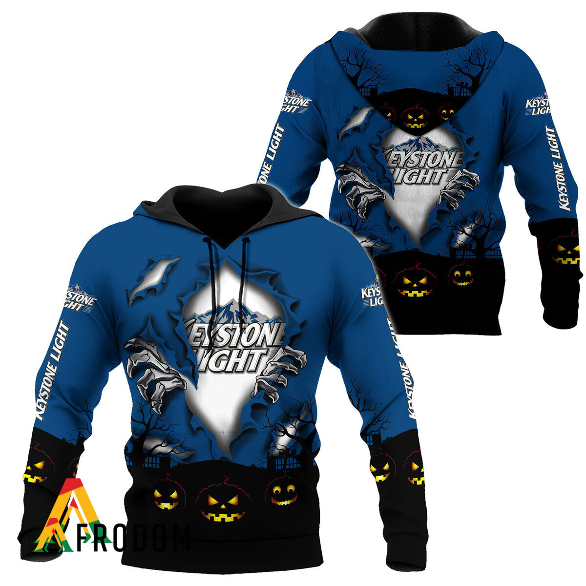 Scary Night Halloween Keystone Light Hoodie HU
