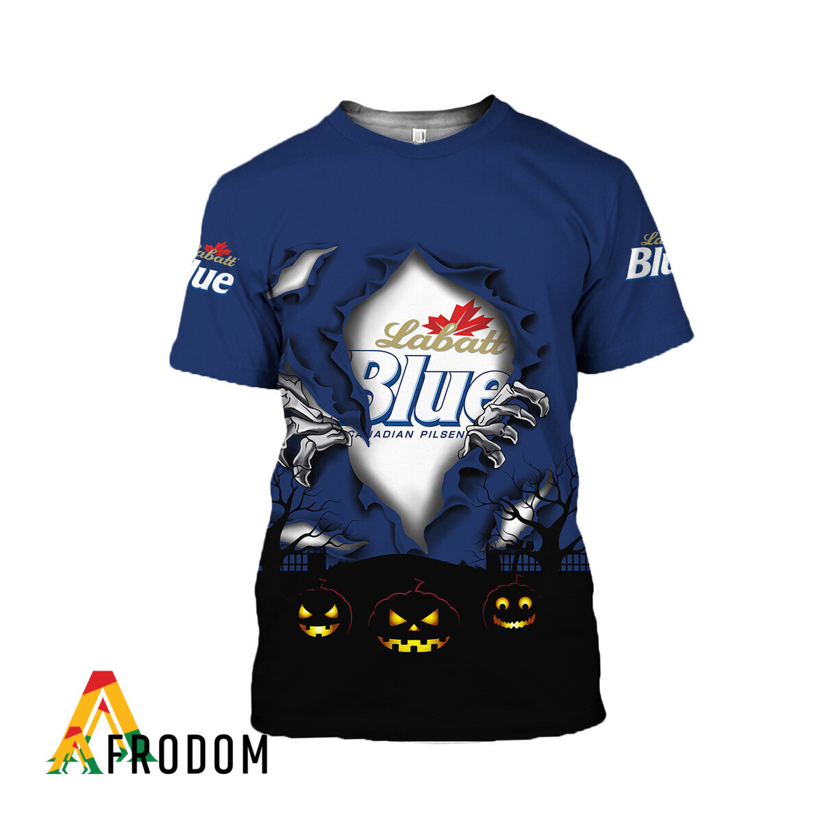 Scary Night Halloween Labatt Blue T-Shirt & Sweatshirt HU Scary Night Halloween Labatt Blue T-Shirt & Sweatshirt HU