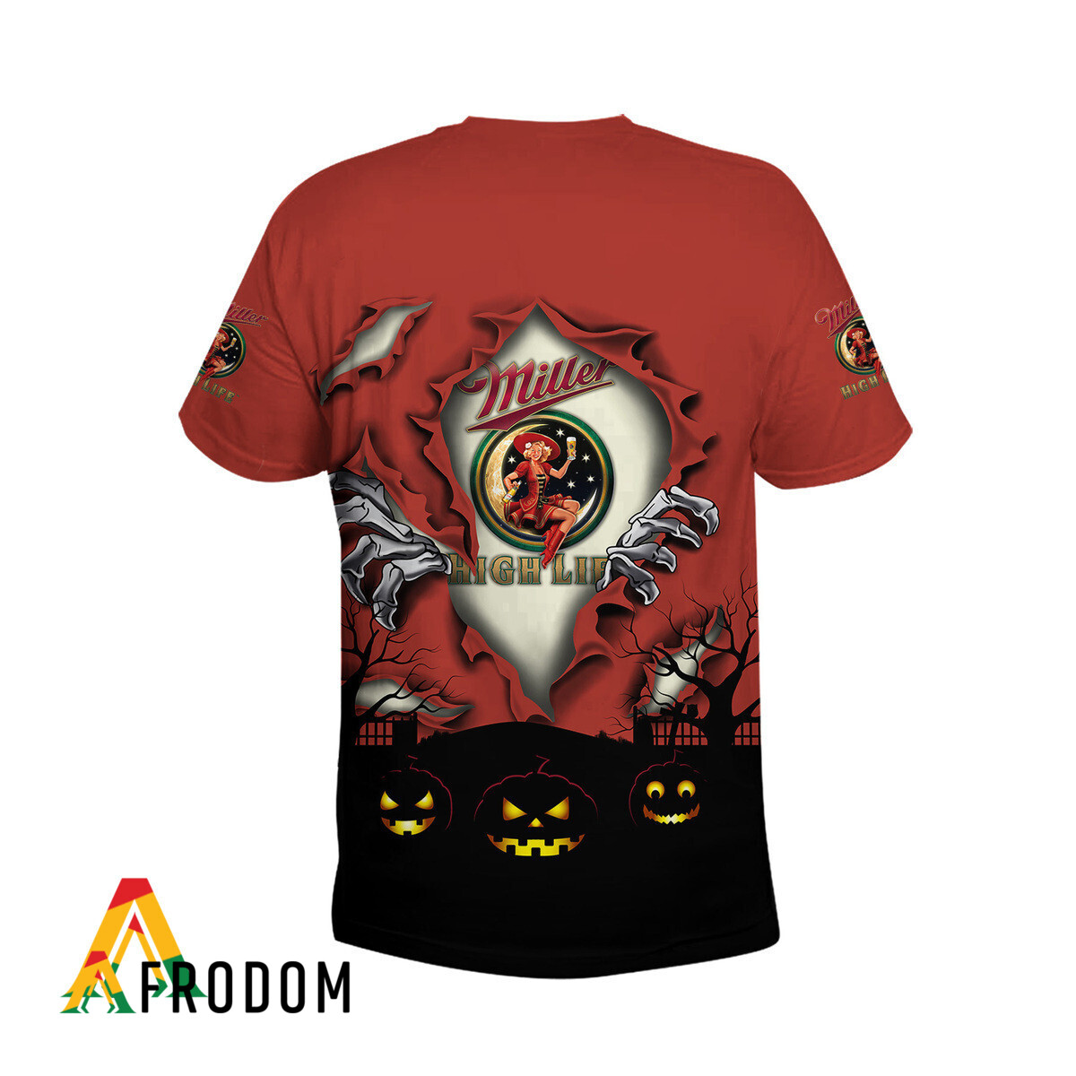 Scary Night Halloween Miller High Life T-Shirt & Sweatshirt HU