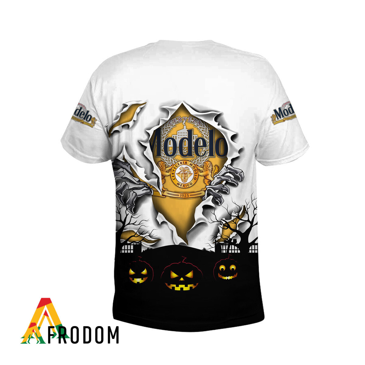Scary Night Halloween Modelo Beer T-Shirt & Sweatshirt HU