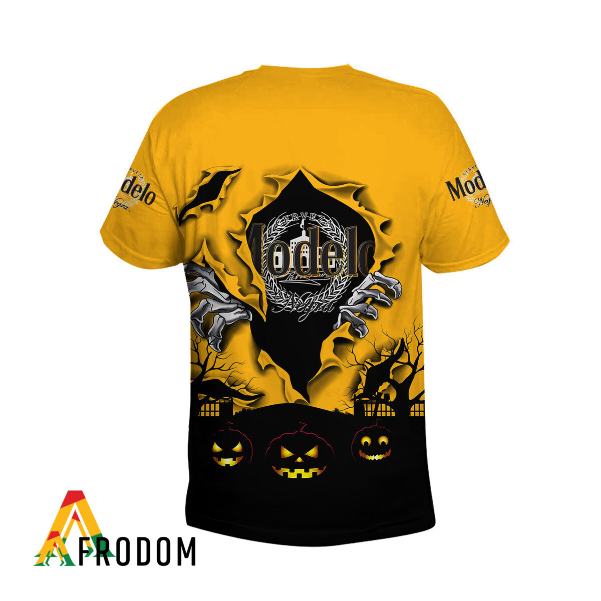 Scary Night Halloween Modelo Negra T-Shirt & Sweatshirt HU