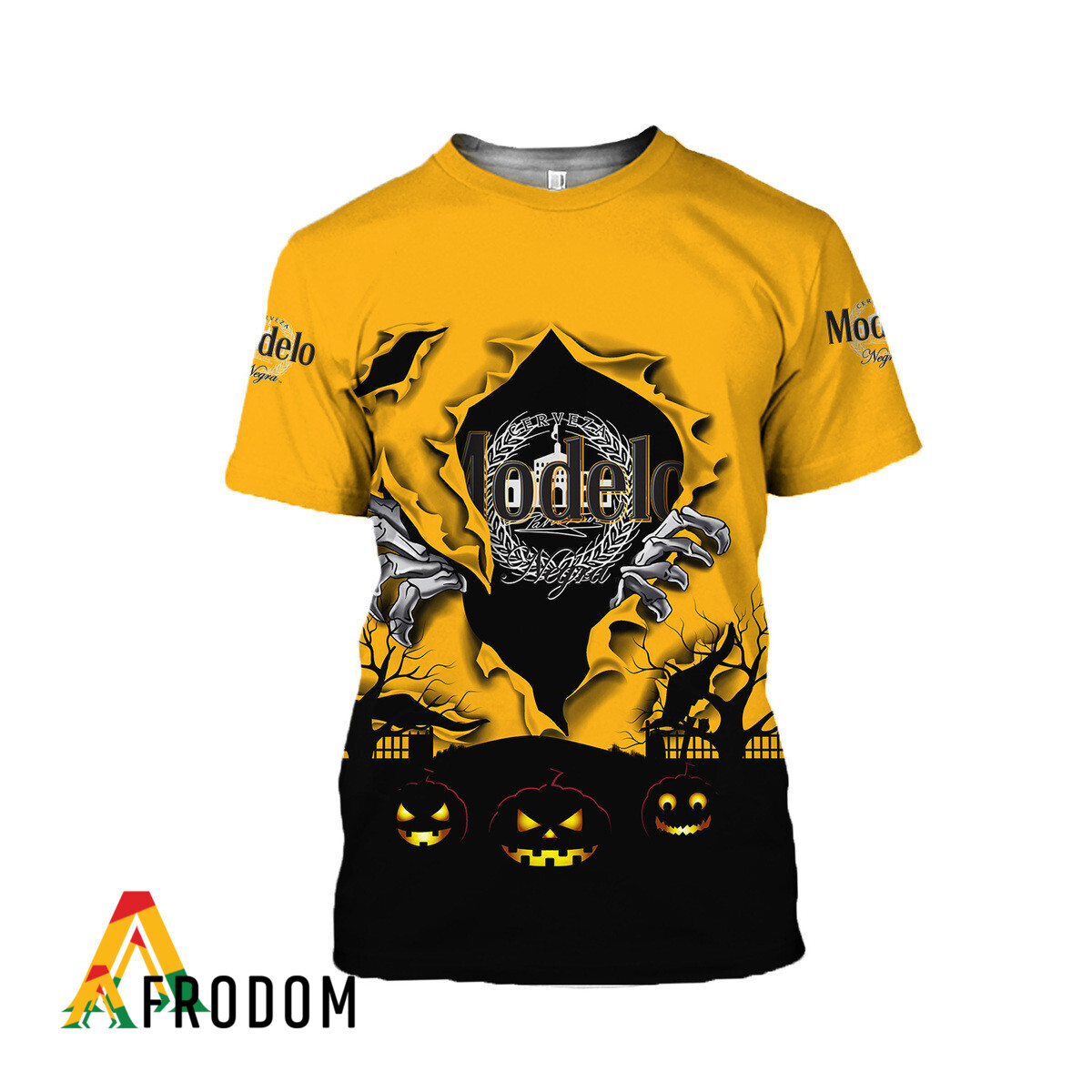 Scary Night Halloween Modelo Negra T-Shirt & Sweatshirt HU