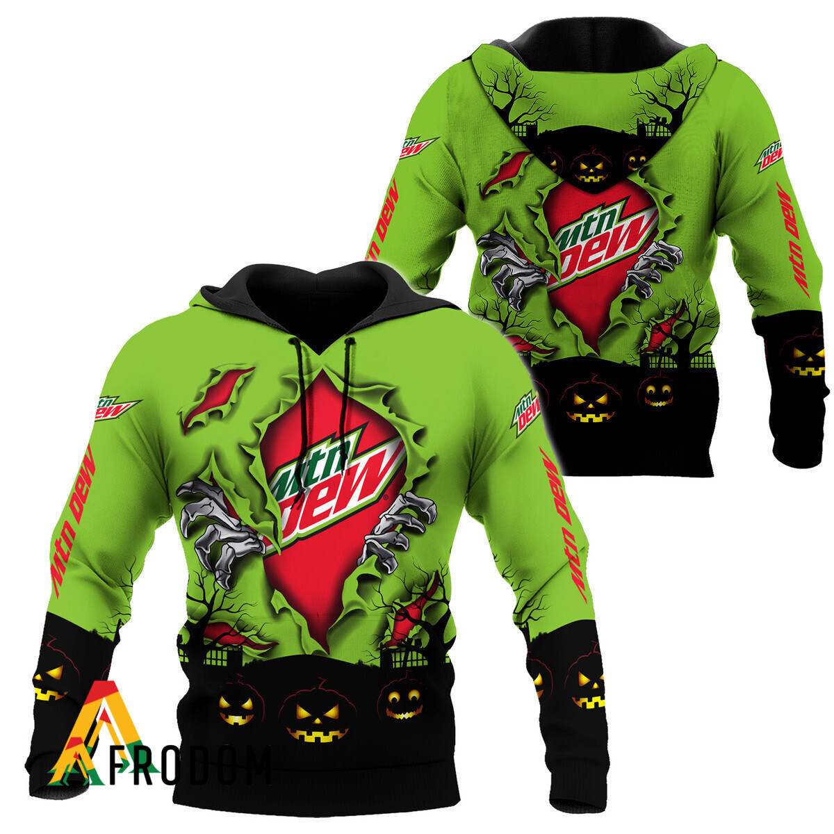 Scary Night Halloween Mountain Dew Hoodie HU