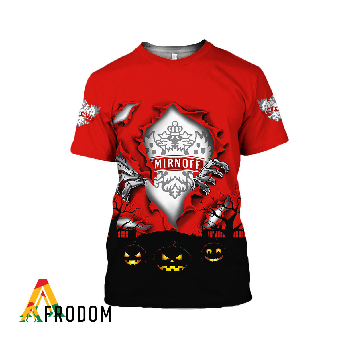 Scary Night Halloween Smirnoff Vodka T-Shirt & Sweatshirt HU Scary Night Halloween Smirnoff Vodka T-Shirt & Sweatshirt HU