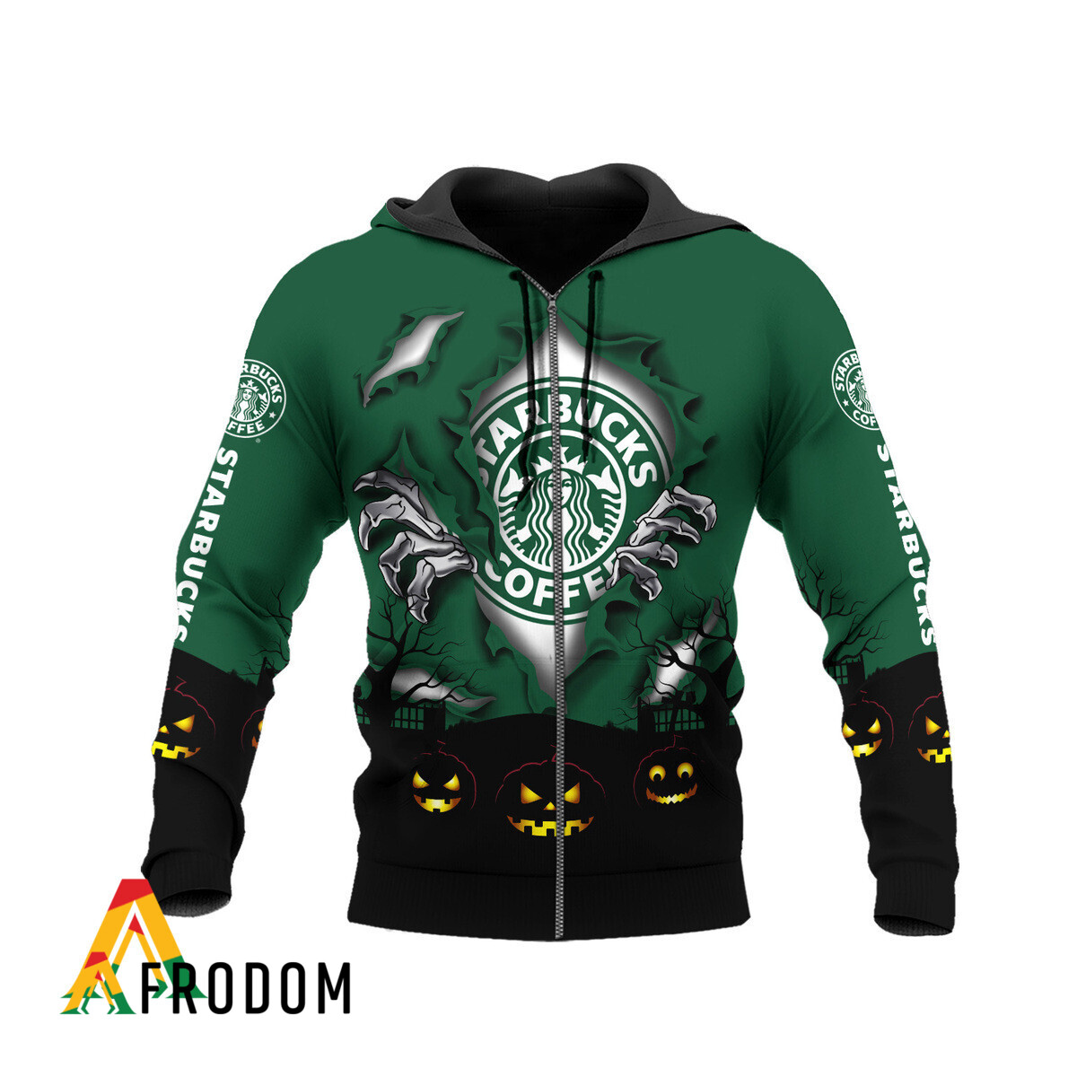 Scary Night Halloween Starbucks Coffee Hoodie HU