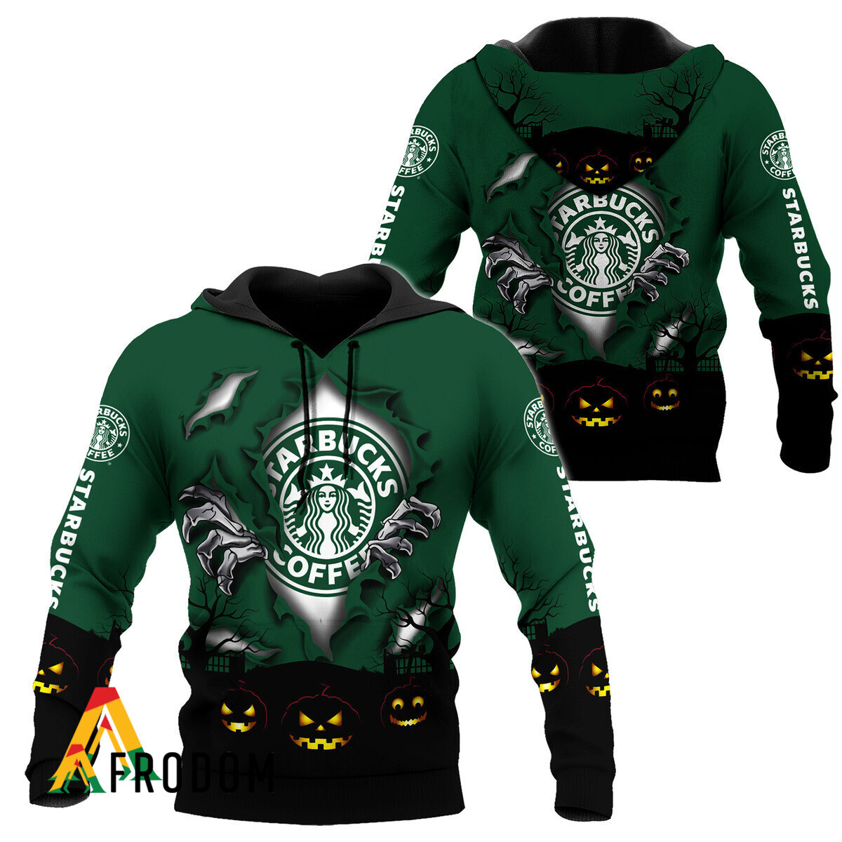 Scary Night Halloween Starbucks Coffee Hoodie HU