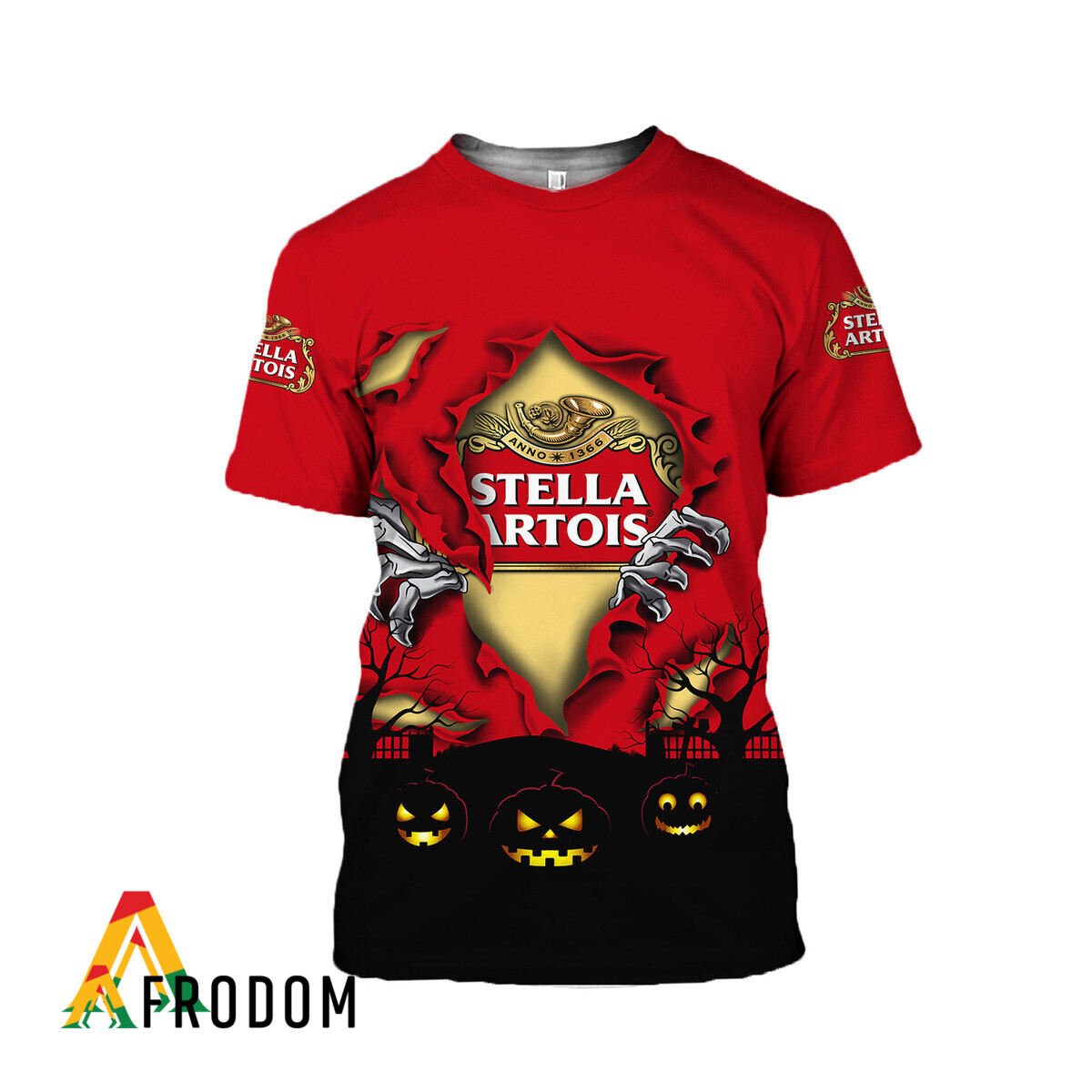 Scary Night Halloween Stella Artois Beer T-Shirt & Sweatshirt HU Scary Night Halloween Stella Artois Beer T-Shirt & Sweatshirt HU