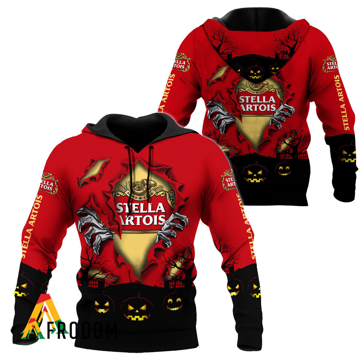 Scary Night Halloween Stella Artois Hoodie HU