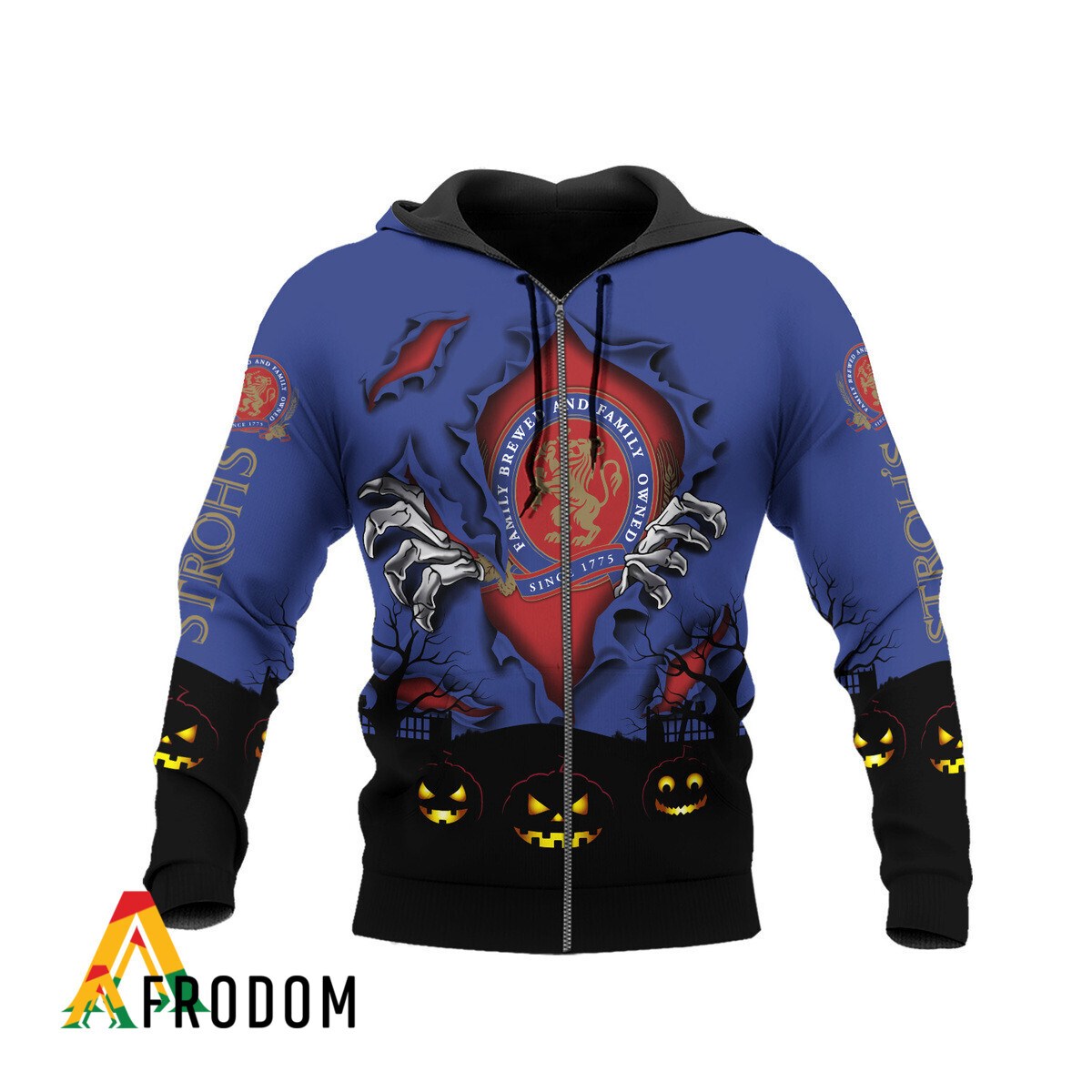 Scary Night Halloween Stroh Brewery Hoodie HU