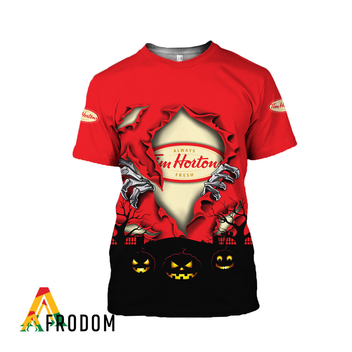 Scary Night Halloween Tim Hortons T-Shirt & Sweatshirt HU Scary Night Halloween Tim Hortons T-Shirt & Sweatshirt HU