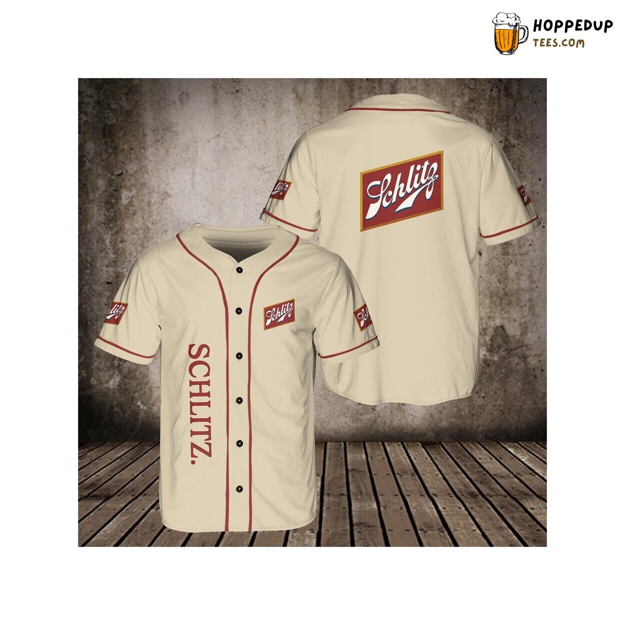 Schlitz Beer Baseball Jersey Shirt Beer Lovers Vodka 3D Unisex Gift Friends