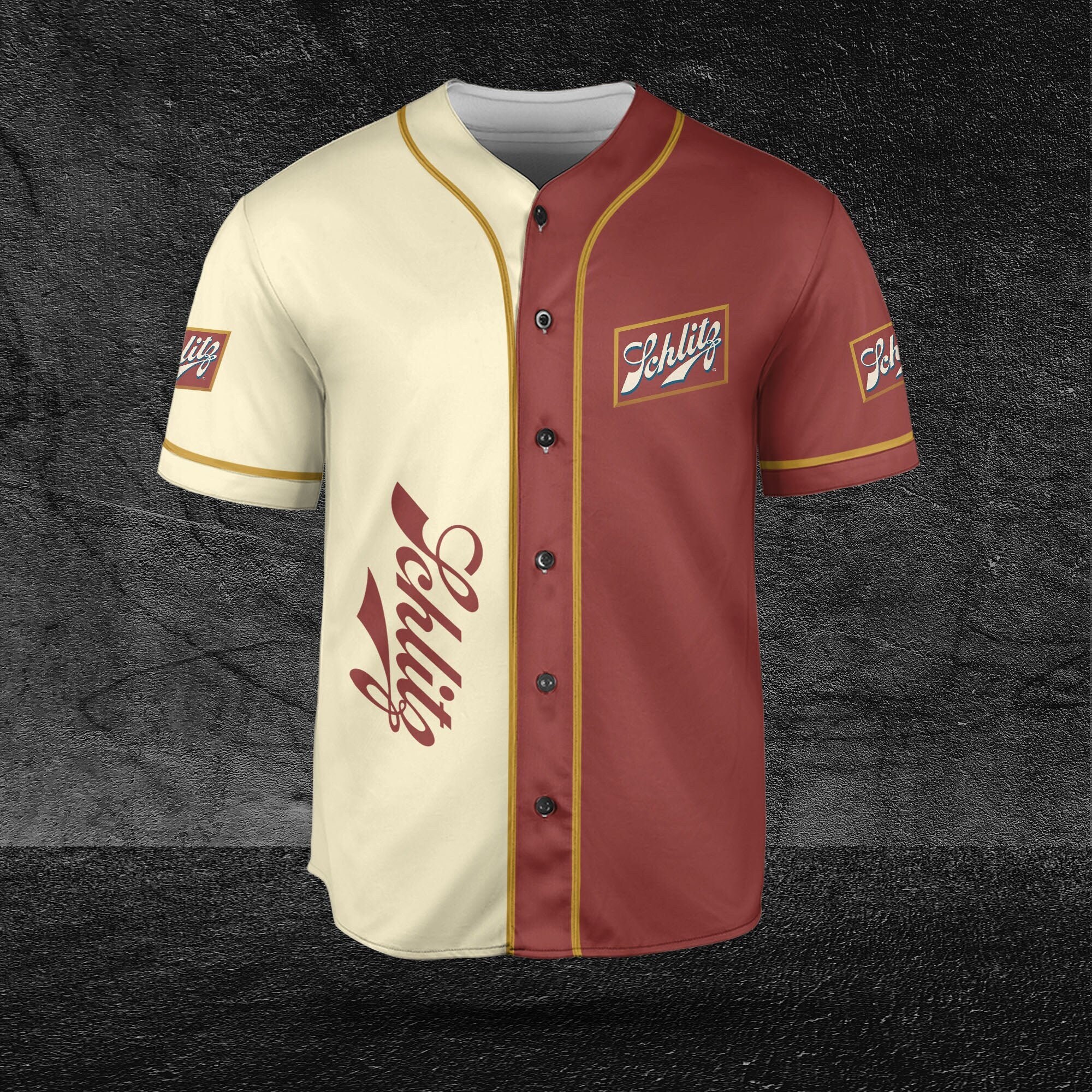 Schlitz Dual Color Baseball Jersey for Beer Lovers HU