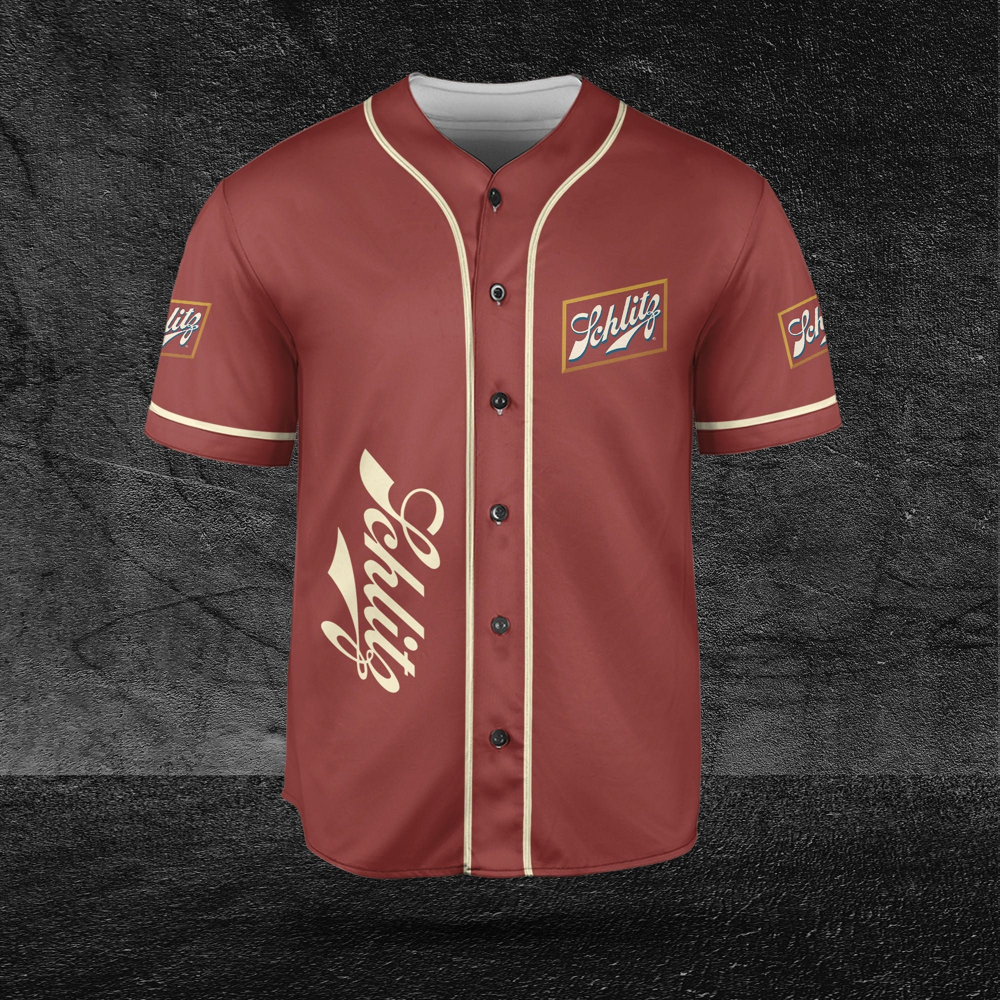 Schlitz Red Baseball Jersey for Beer and Vodka Lovers HU