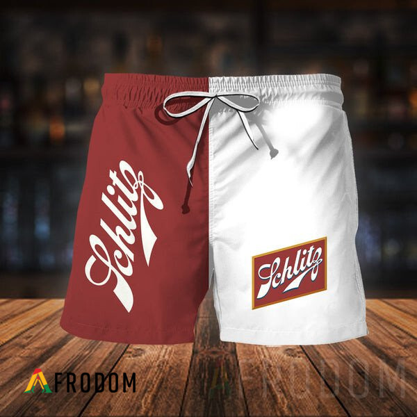 SchlitzBeer Vintage Hawaiian Shorts HU