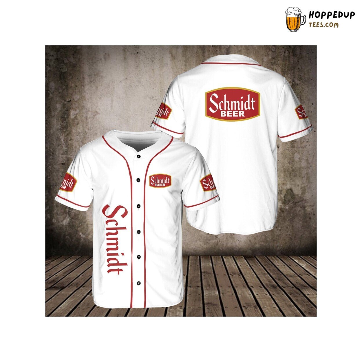Schmidt Beer Whisky Baseball Jersey Shirt Beer Lovers Vodka 3D Unisex Shirt