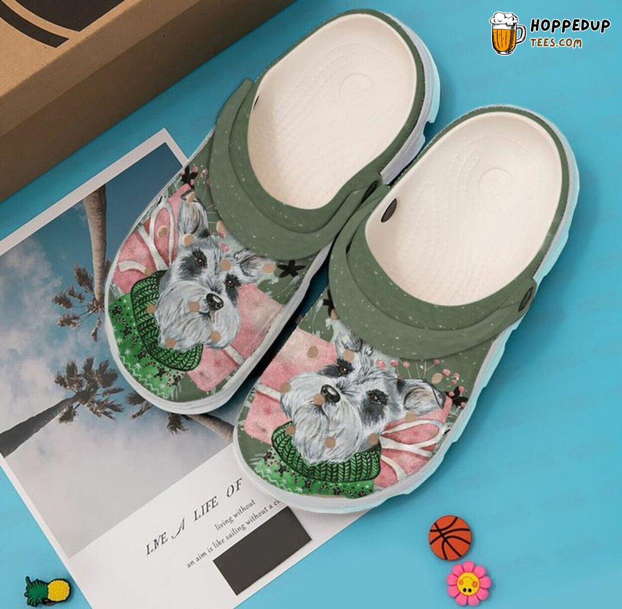 Schnauzer Love Winter Lover Gift Comfortable Unique Rubber Clog Shoes