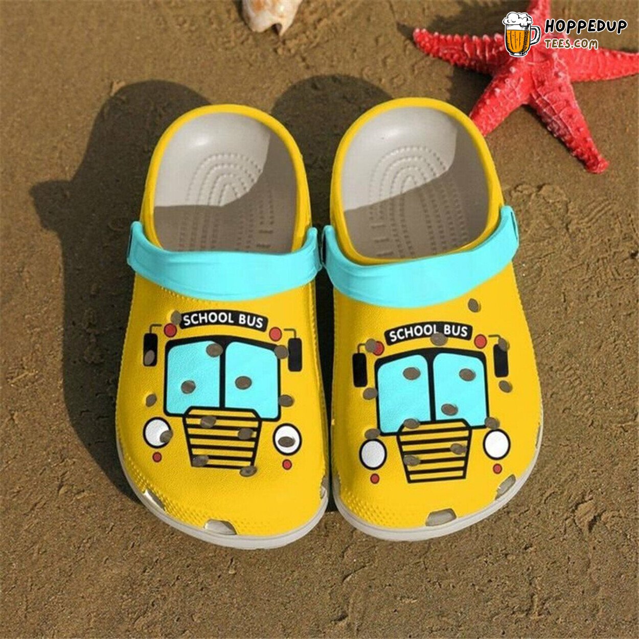 School Bus Driver Themed Rubber Clogs Shoes Comfortable Unique Gift