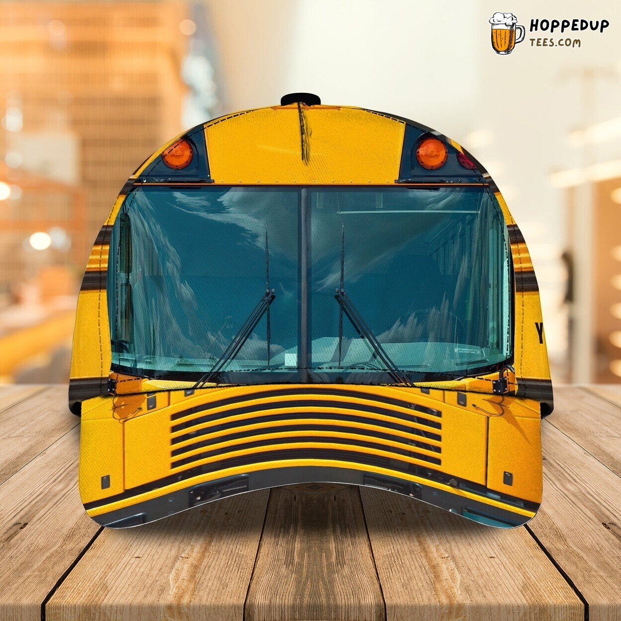 School Days Recaptured Personalized 3D Classic Cap Displaying School Bus School Days Recaptured Personalized 3D Classic Cap Displaying School Bus