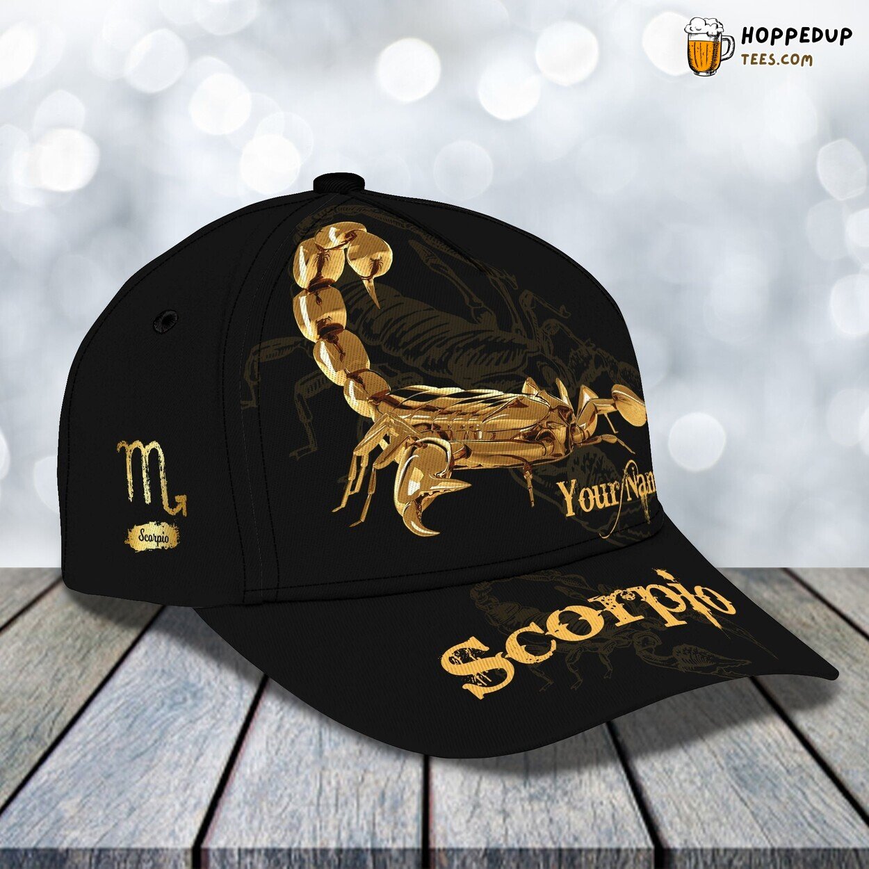 Scorpio 3D Classic Cap Personalized Name Design Exclusive Premium Theme