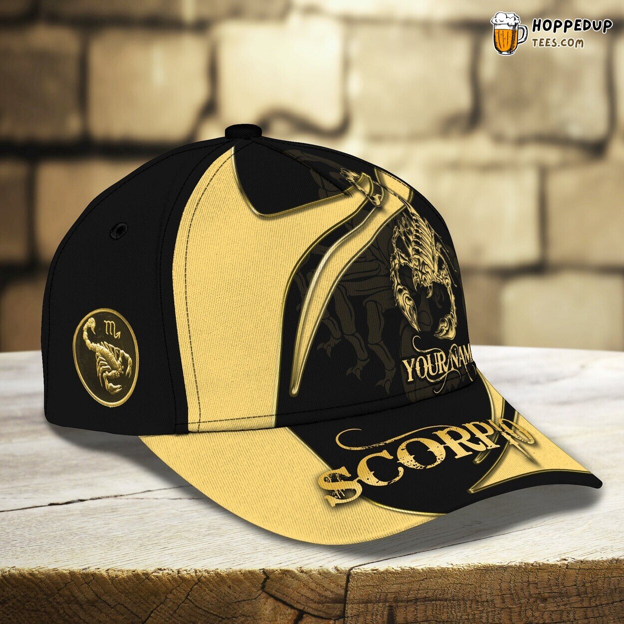 Scorpio Exclusive 3D Classic Cap Personalized Name Design Elegant Theme