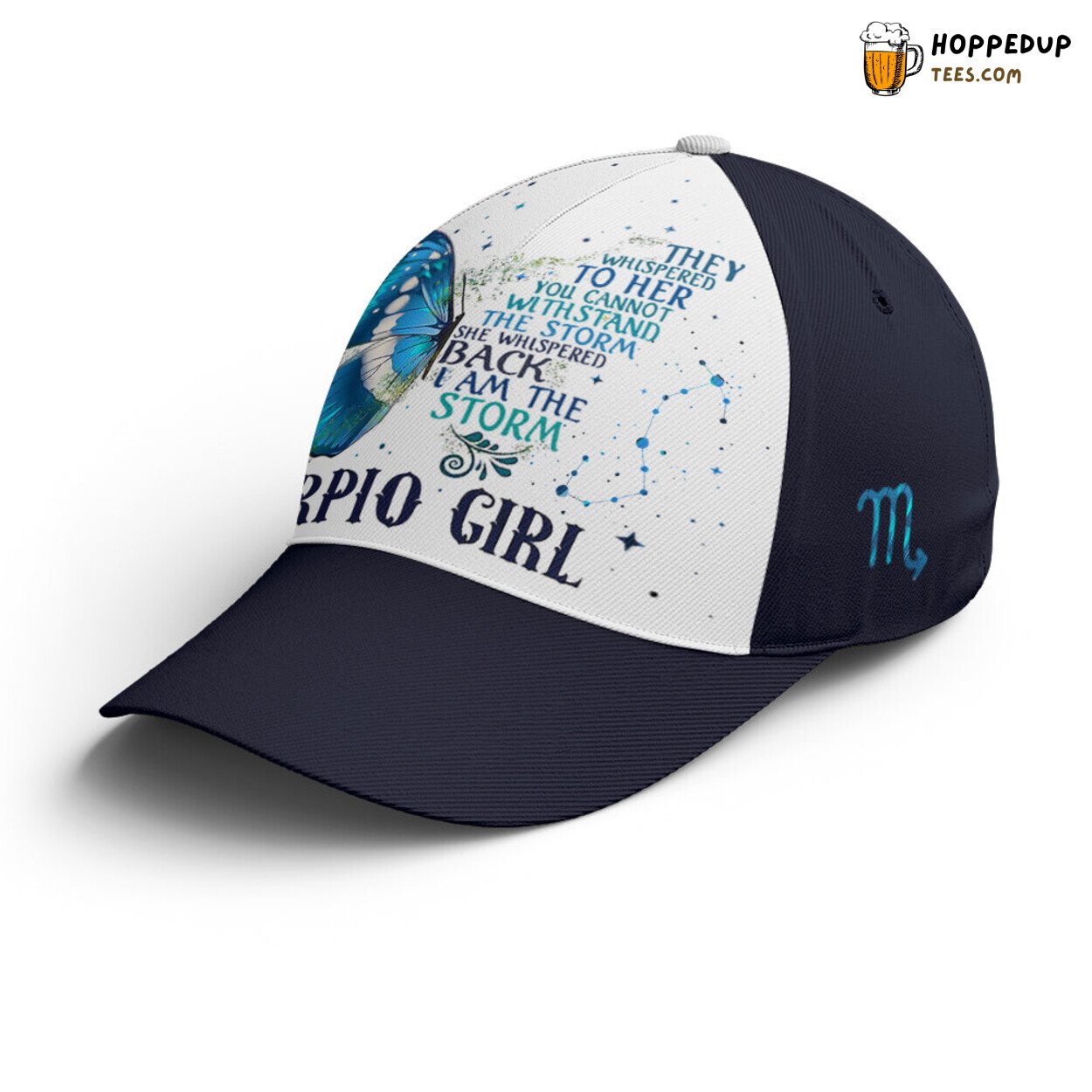 Scorpio Lovers Butterfly Storm Statement Unique Design Baseball Cap