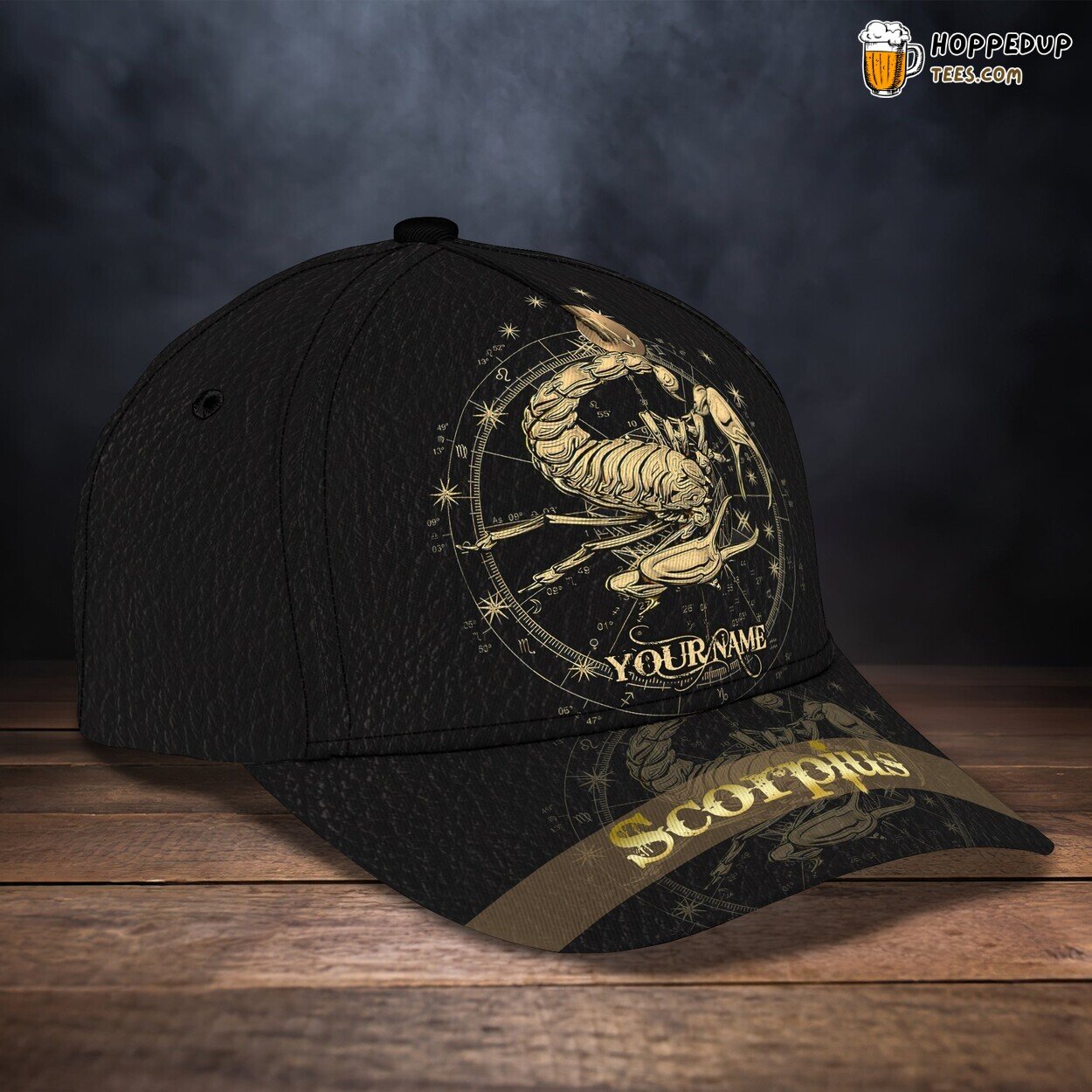 Scorpius 3D Classic Cap Personalized Name Design Premium Elegant Quality