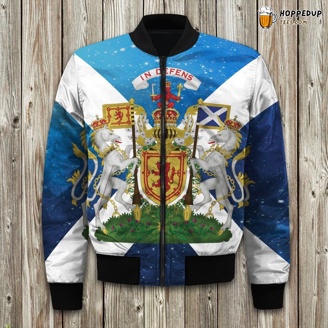 Scotland Flag National Pride Winter Bomber Jacket Country’s Emblem