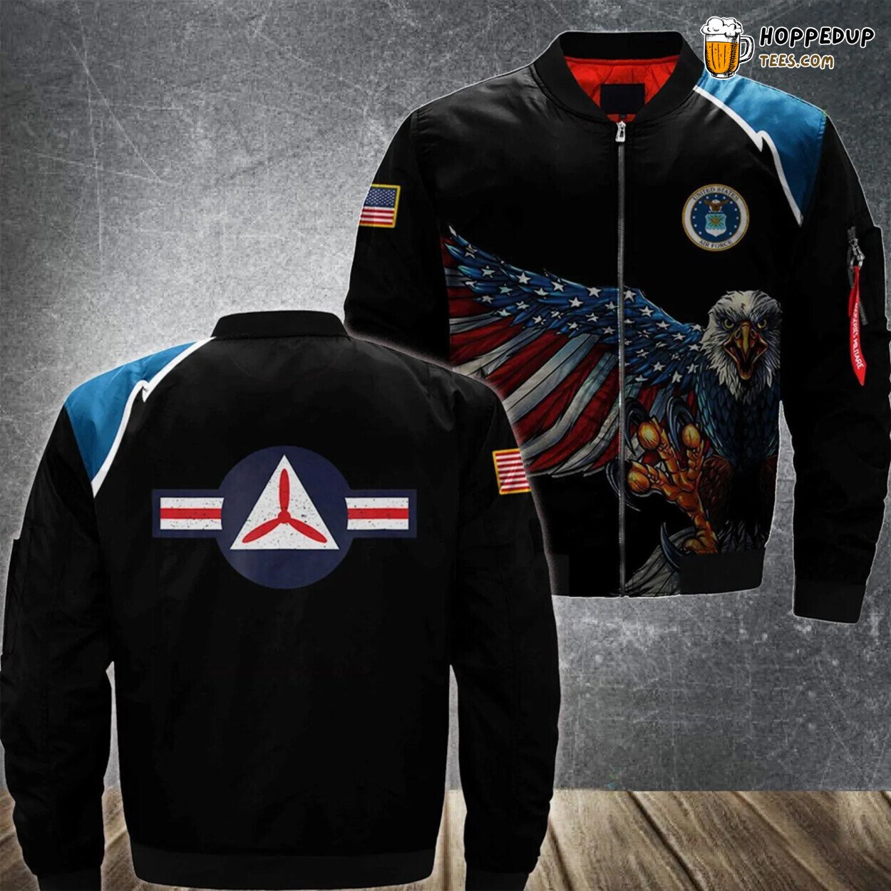 Scott Base Civil Air Patrol Vintage Roundel Tee Bomber Jacket
