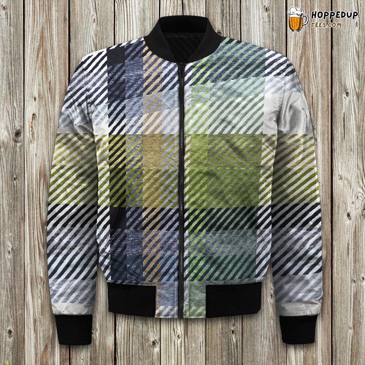 Scottish Elegance Tartan Plaid Winter Bomber Jacket Classic Design