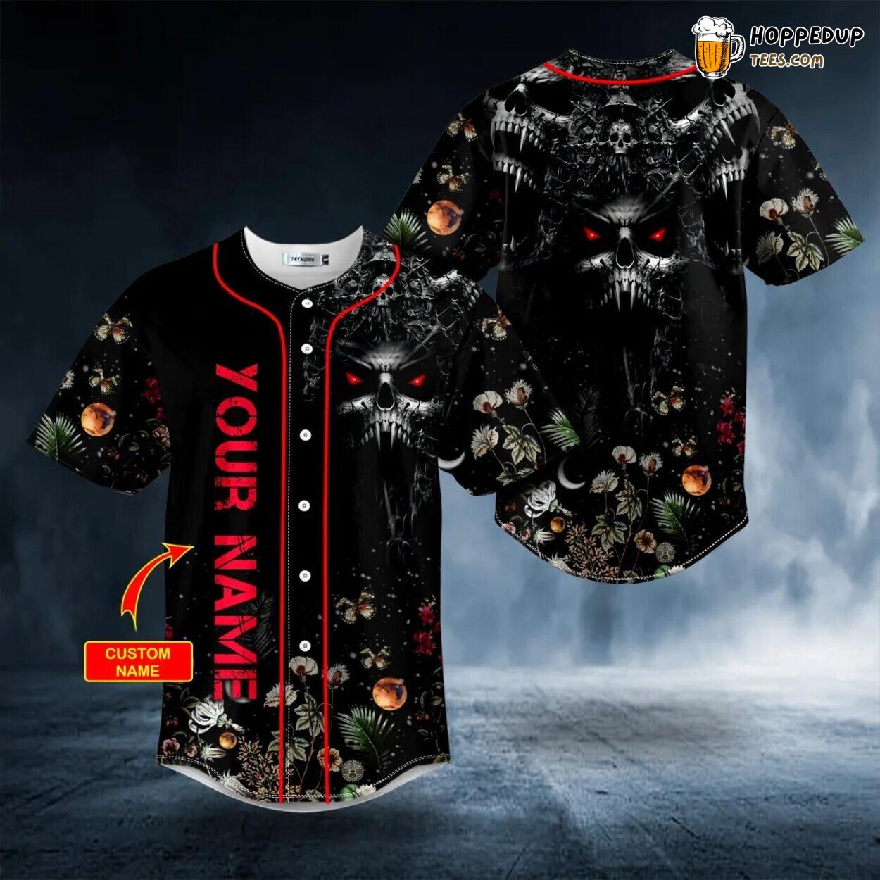 Scream Devil Reaper Grim Unique Design Tailored Baseball Jersey