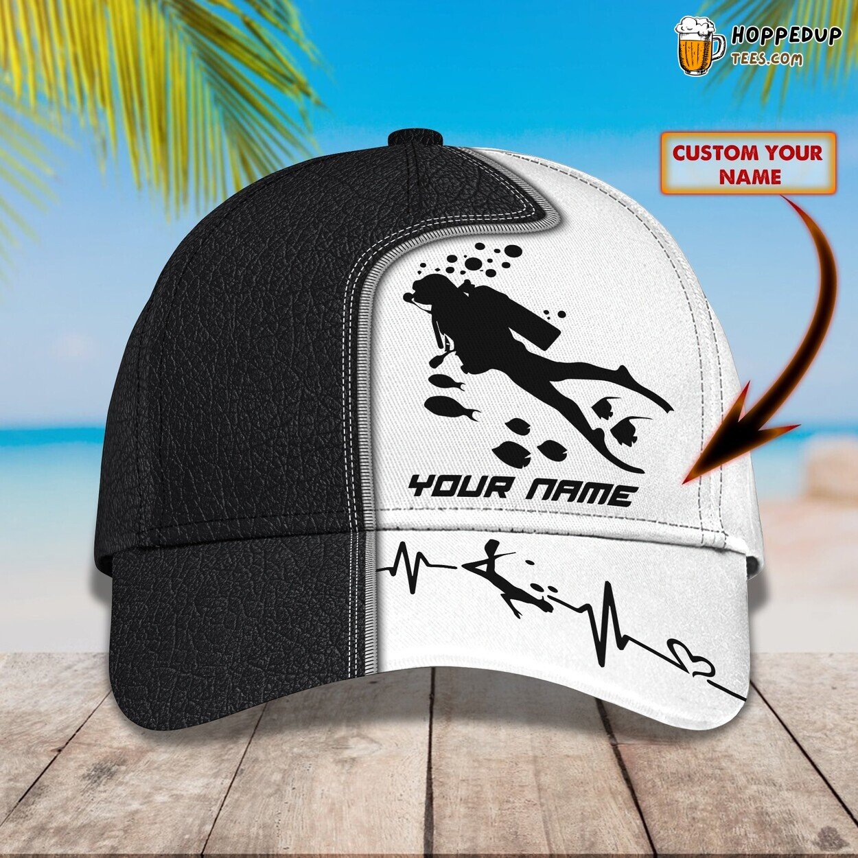 Scuba Diving Adventure 3D Classic Cap Personalized Unique Name Trend