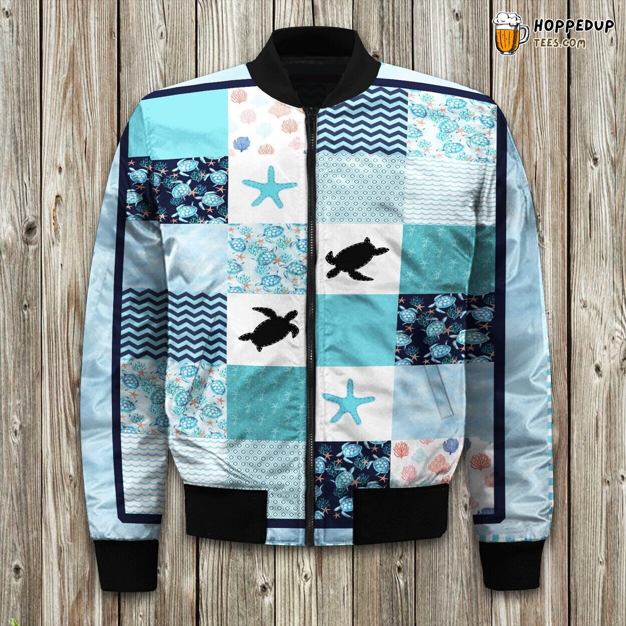 Sea Turtle Baby Happy Bomber Jacket