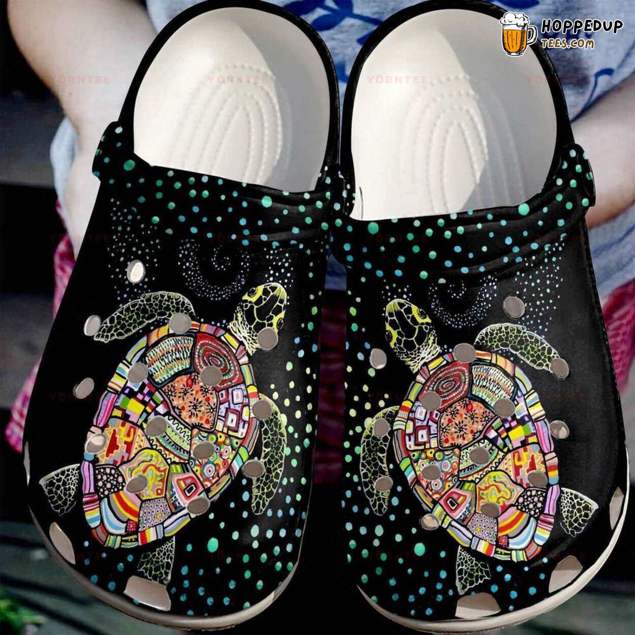 Sea Turtle Dancing Lover Gift Rubber Comfortable Unique Clogs