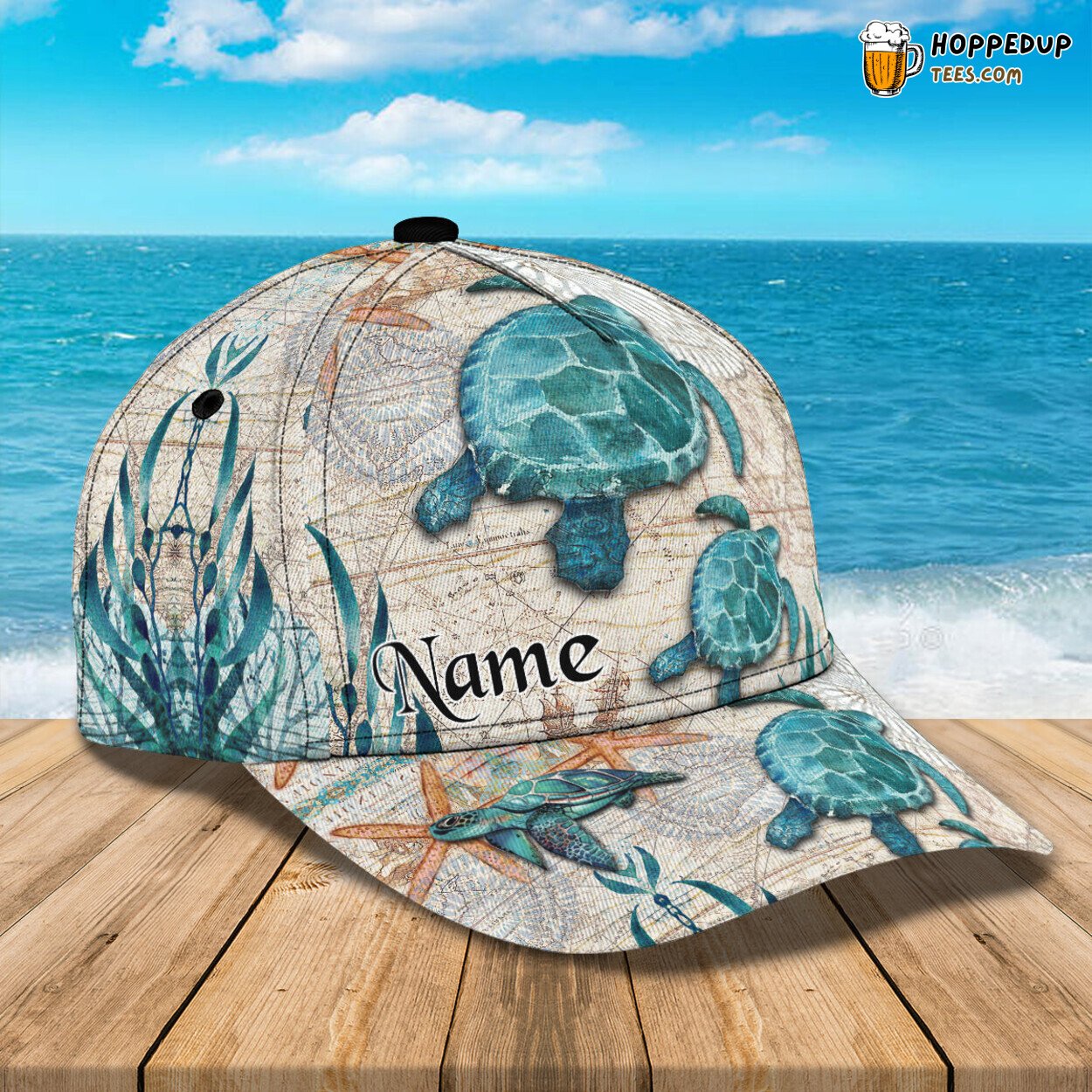 Sea Turtle Enchantment 3D Classic Cap Personalized Unique Design III
