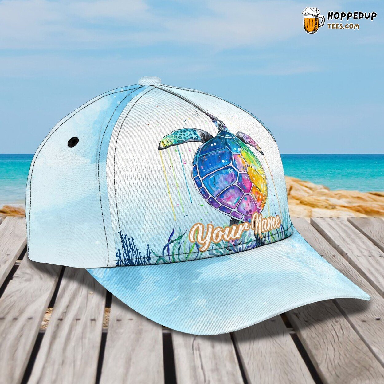 Sea Turtle Majesty 3D Classic Cap Personalized Unique Design Edition II