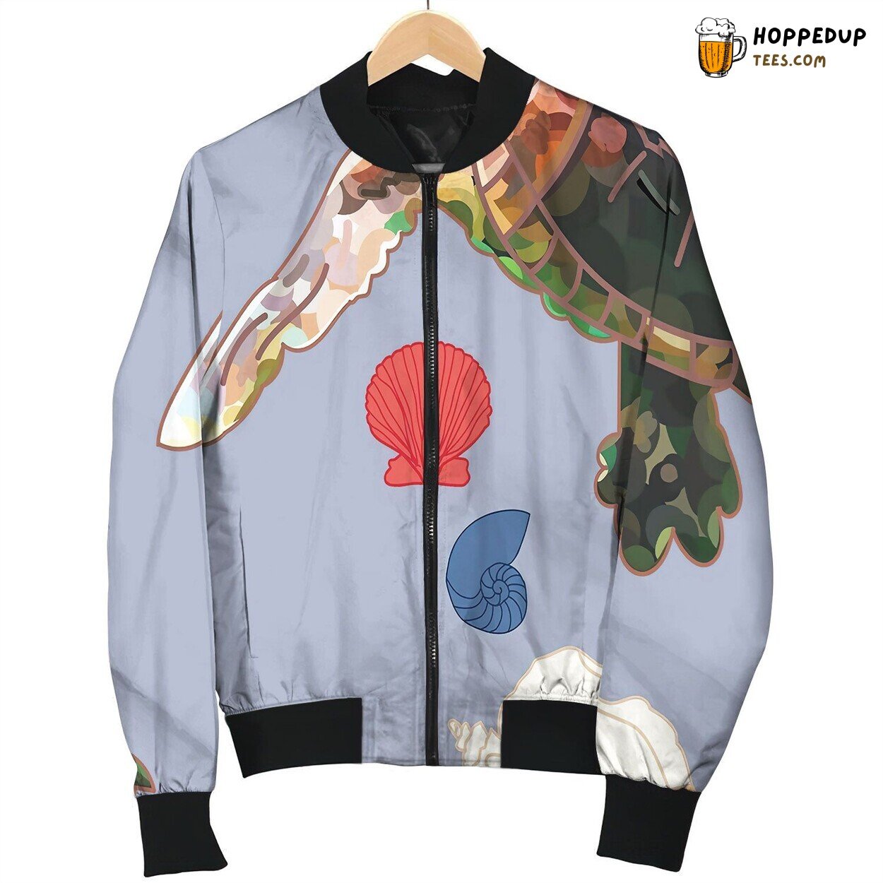 Sea Turtle Pattern By Courtney Graben Bomber Jacket