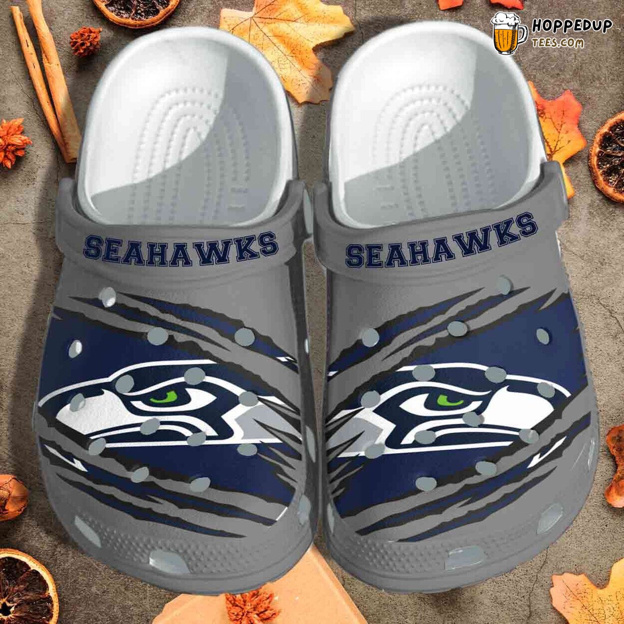 Seahawks Themed Comfortable Stylish Unique Design Clog Shoes