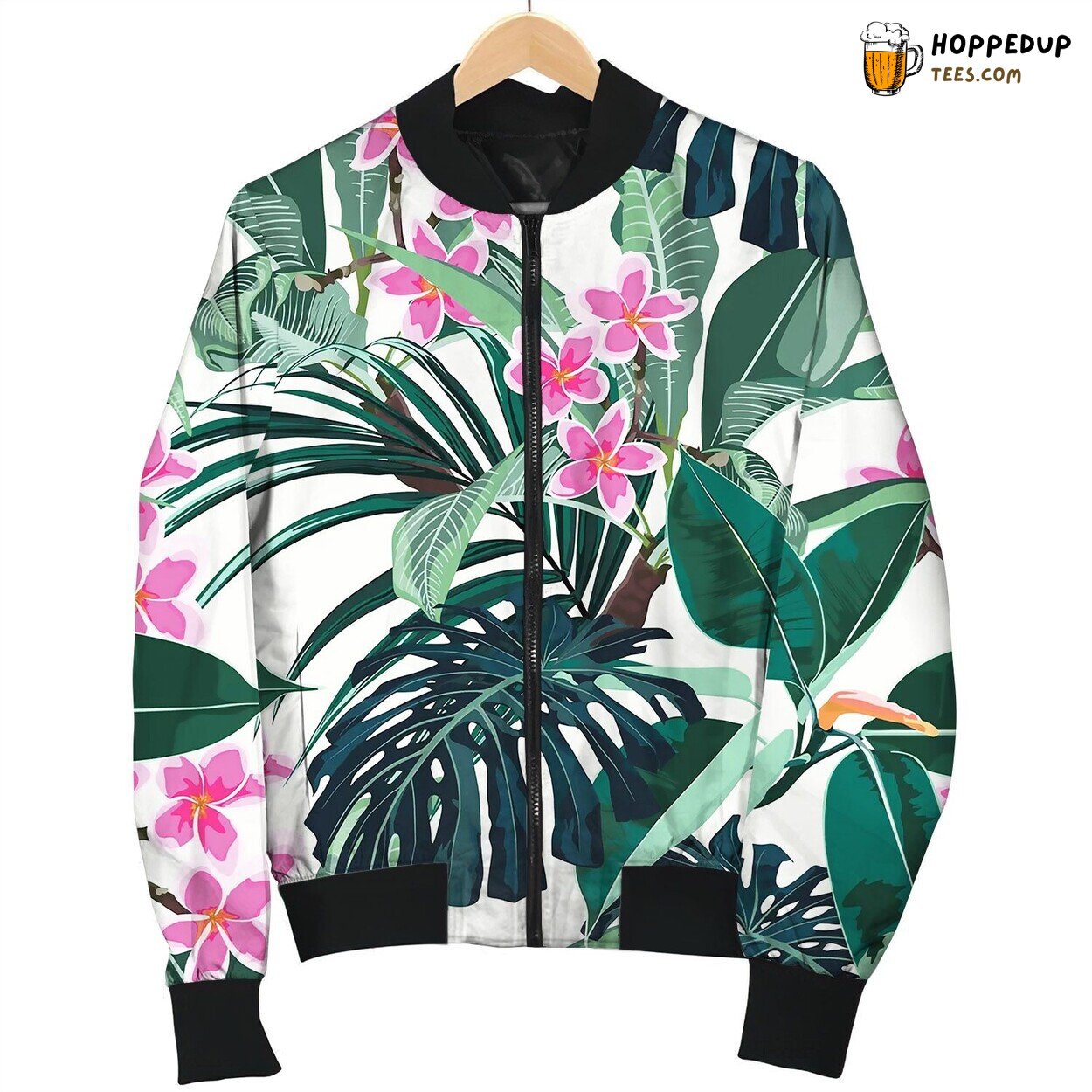 Seamless Exotic Pattern Bomber Jacket