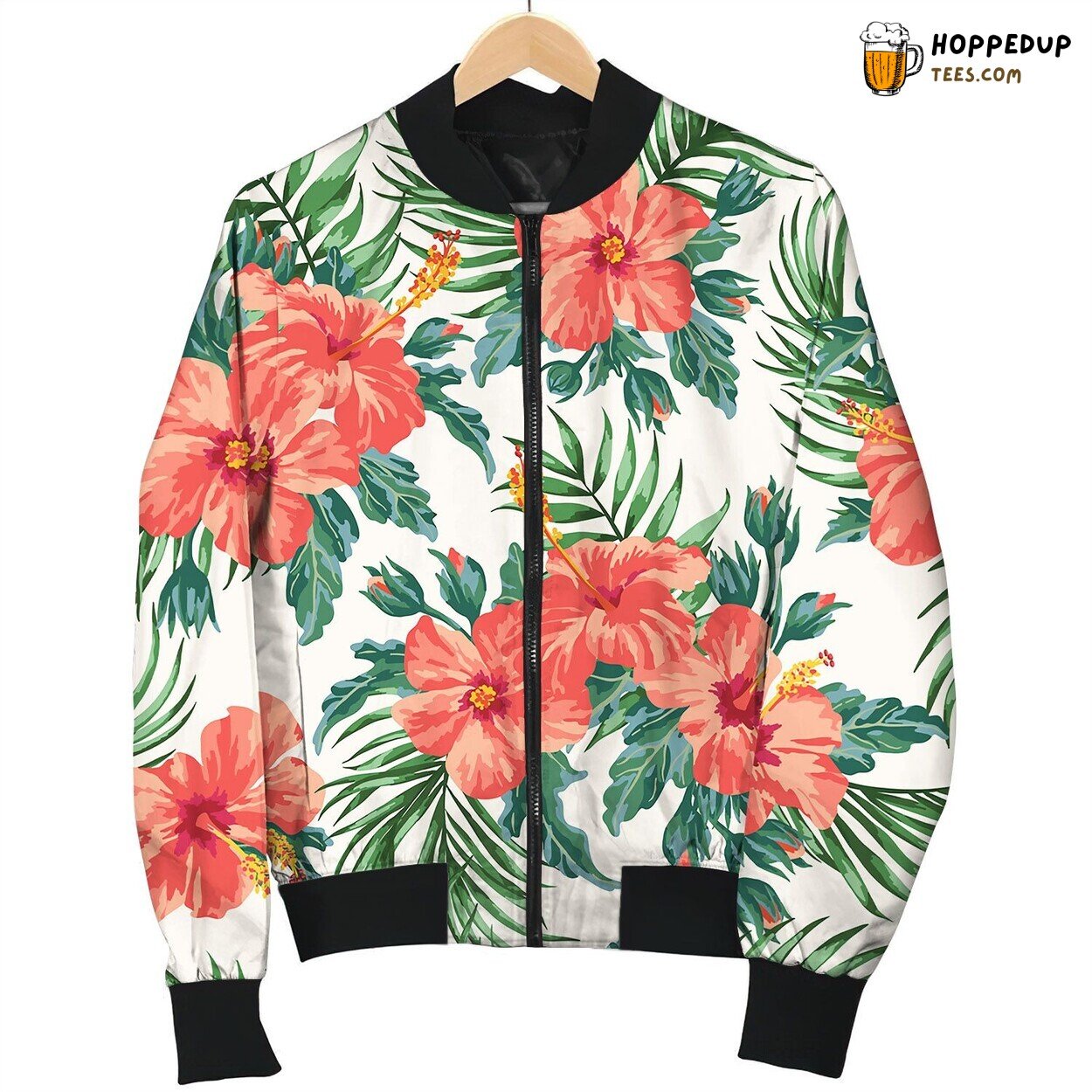 Seamless Exotic Pattern Love Bomber Jacket