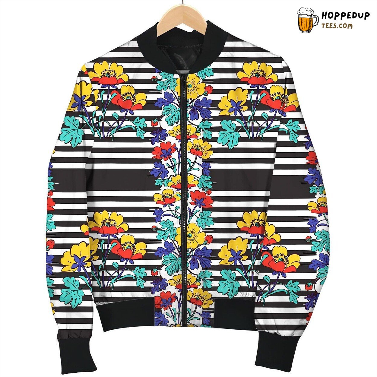 Seamless Frame Bush With Tropical Bomber Jacket